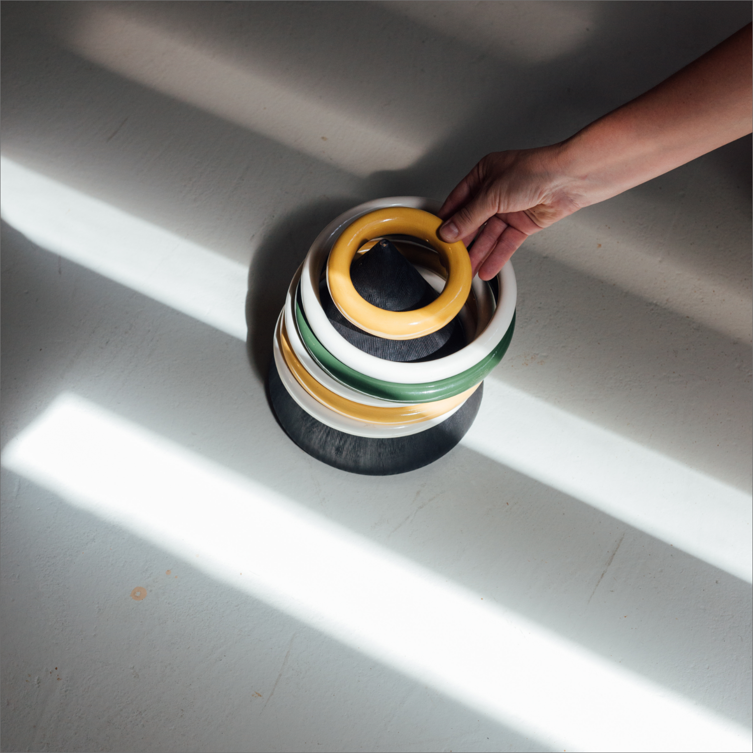 Aros decorativos en cerámica