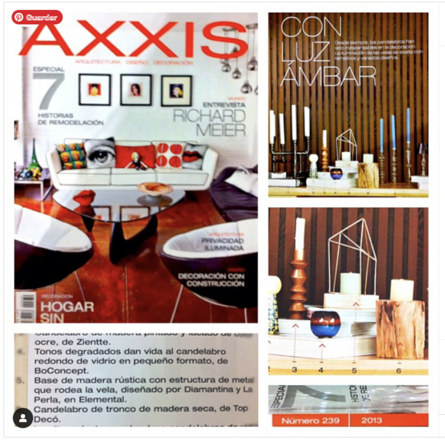 Candelabro Diamantina & La Perla en AXXIS