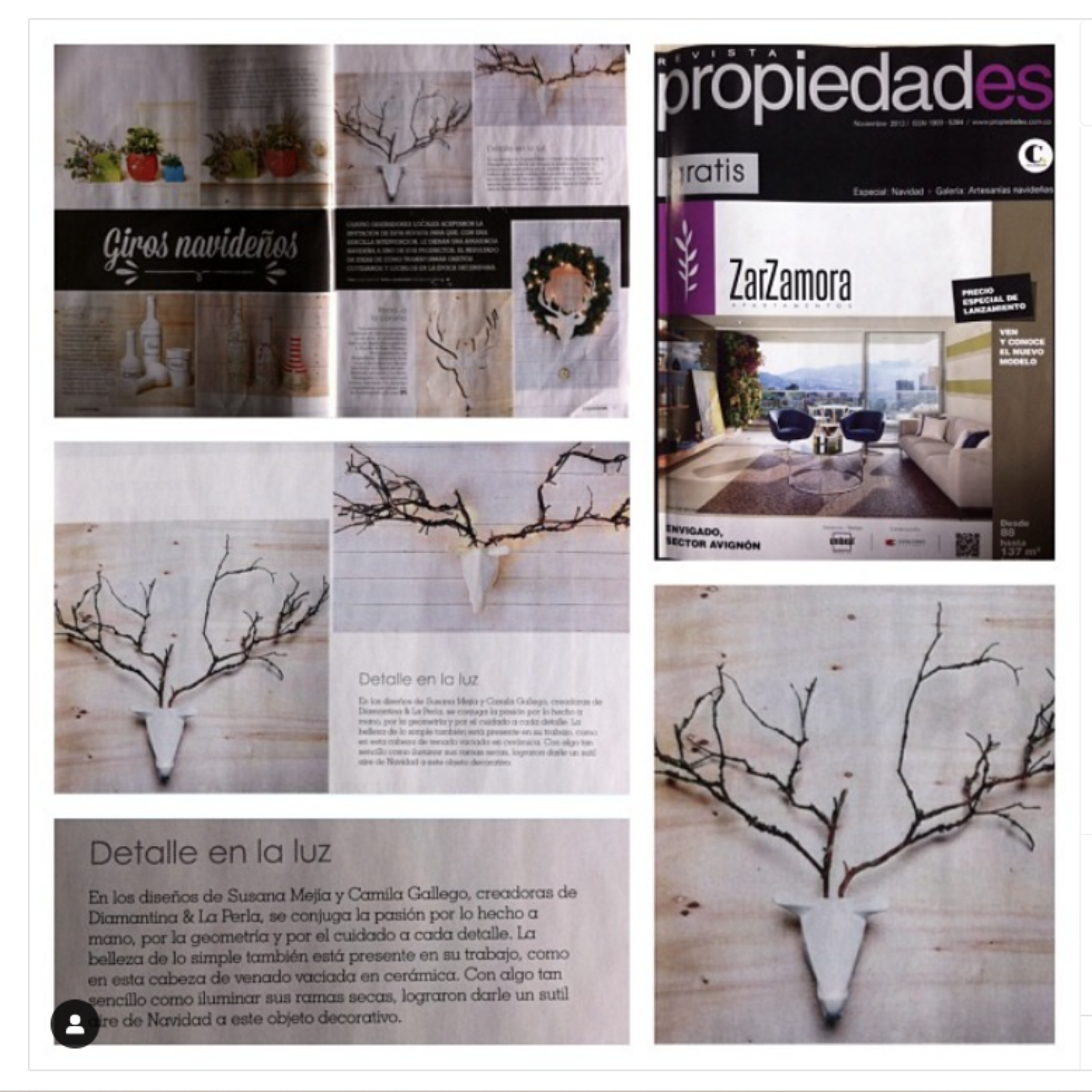 Diamantina & La Perla en Revista Propiedades